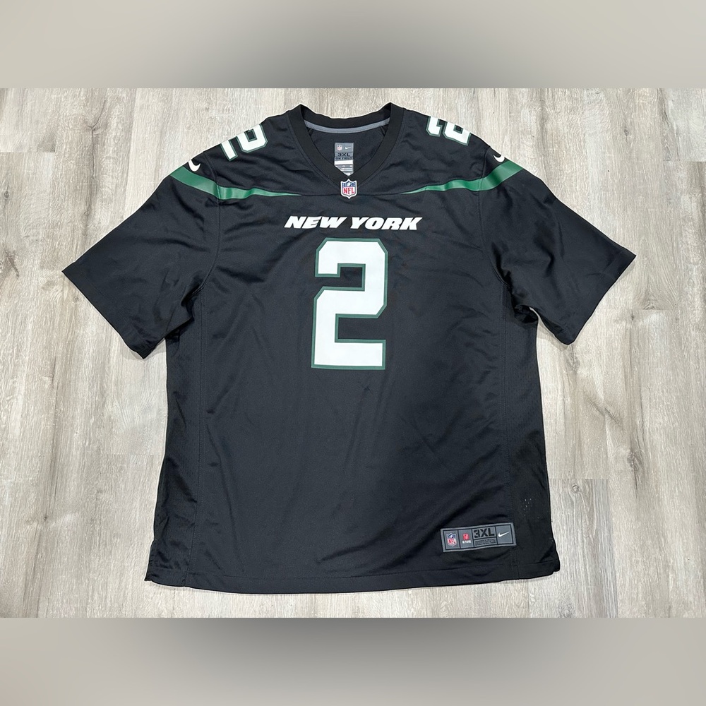 O47 Nike Zach Wilson #2 New York Jets NFL On Field Mens Jersey 3XL
